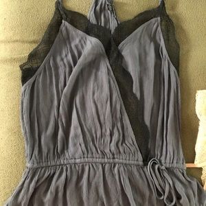 Blue and black American Eagle tank top